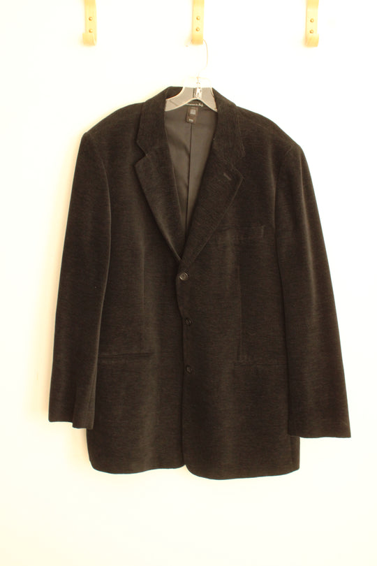 Claiborne Black Velvet Suit Jacket | 44L