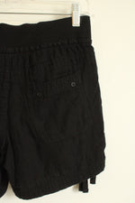 Roz & Ali Black Side Tie Cotton Shorts | 4