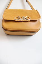 Michael Kors Yellow Leather Suede Crossbody Bag