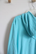 Quaker Factory Blue Embellished Fleece Full Zip Jacket | 3X