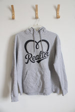 Port & Company Gray Heart Realtor Hoodie | XL