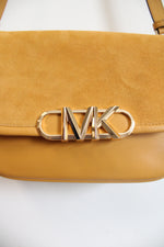Michael Kors Yellow Leather Suede Crossbody Bag