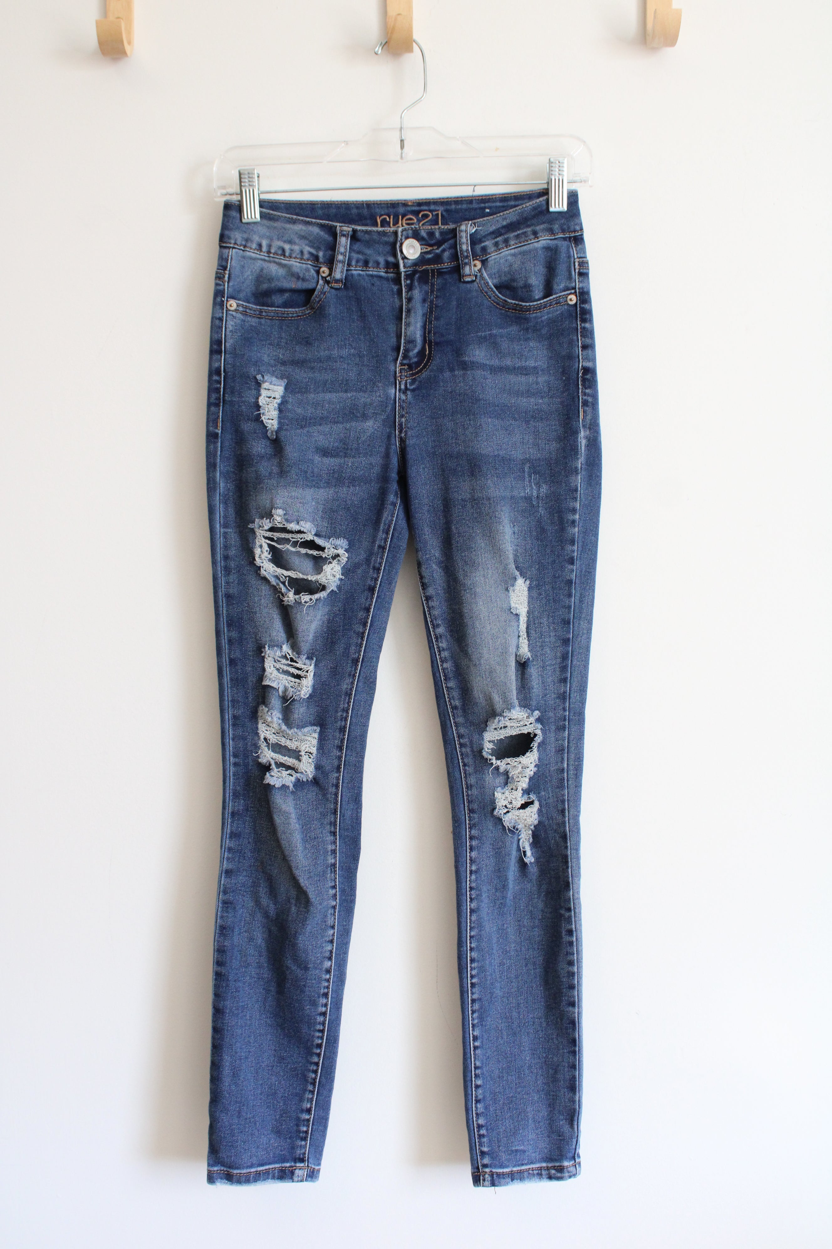 Rue 21 High-Rise Distressed Jeggings | 0 – Jubilee Thrift