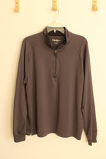 Walter Hagen Gray Quarter Zip Lightweight Pullover | M