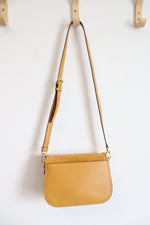 Michael Kors Yellow Leather Suede Crossbody Bag