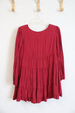 Urban Outfitters Red Swiss Dot Tiered Dress | S