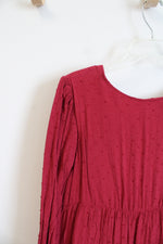 Urban Outfitters Red Swiss Dot Tiered Dress | S