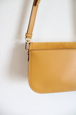 Michael Kors Yellow Leather Suede Crossbody Bag