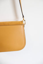 Michael Kors Yellow Leather Suede Crossbody Bag