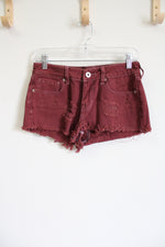 Bullhead Rust Brown Low Rise Denim Shorts | 5