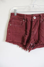Bullhead Rust Brown Low Rise Denim Shorts | 5