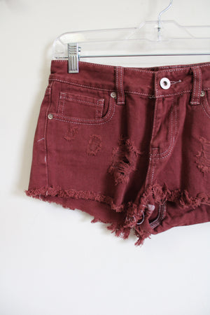 Bullhead Rust Brown Low Rise Denim Shorts | 5