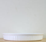 Corning Ware White Ribbed Dish | 9 1/2"