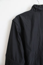 Walter Hagan Black 1/4 Zip Windbreaker Jacket | M