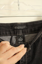 Baccini Black Wash Denim Midi Skirt | 10
