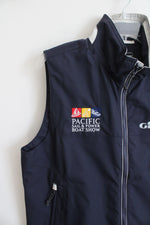 NEW Gill Pacific Sail & Power Boatshow Navy Fishing Vest | S