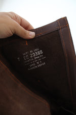 Vintage 1940s Boston Depot Brown Leather Boots | Size 7