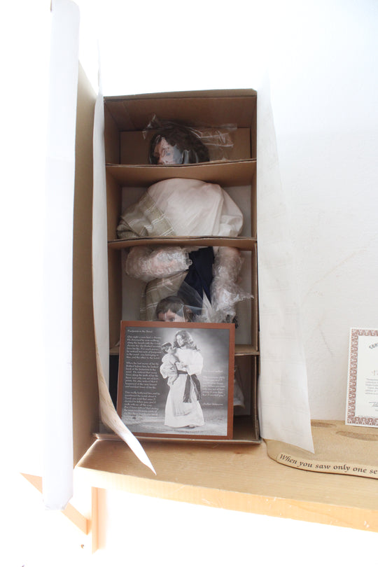 Ashton-Drake Galleries Porcelain Footprints Dolls with Base