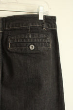 Baccini Black Wash Denim Midi Skirt | 10