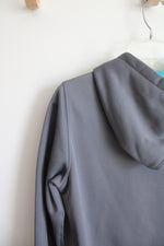Under Armour Fleece Lined Gray & Teal Hoodie | M