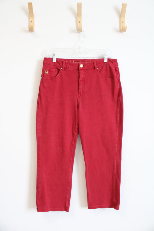 Kim Gravel Belle Red Capri Jeans | 10