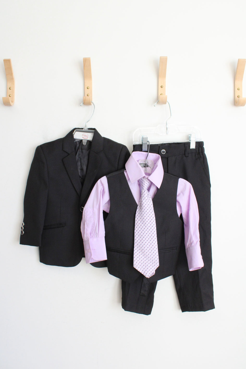 KidsWorld Black & Light Purple Suit Set | Youth 2