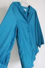 Old Navy Teal Blue Blouse | XL