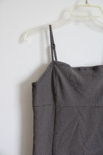 Garage Brown & Tan Plaid Mini Dress | L