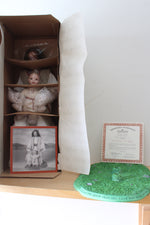 Ashton-Drake Galleries Porcelain "He Shows The Way" Dolls with Base