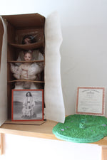 Ashton-Drake Galleries Porcelain "He Shows The Way" Dolls with Base