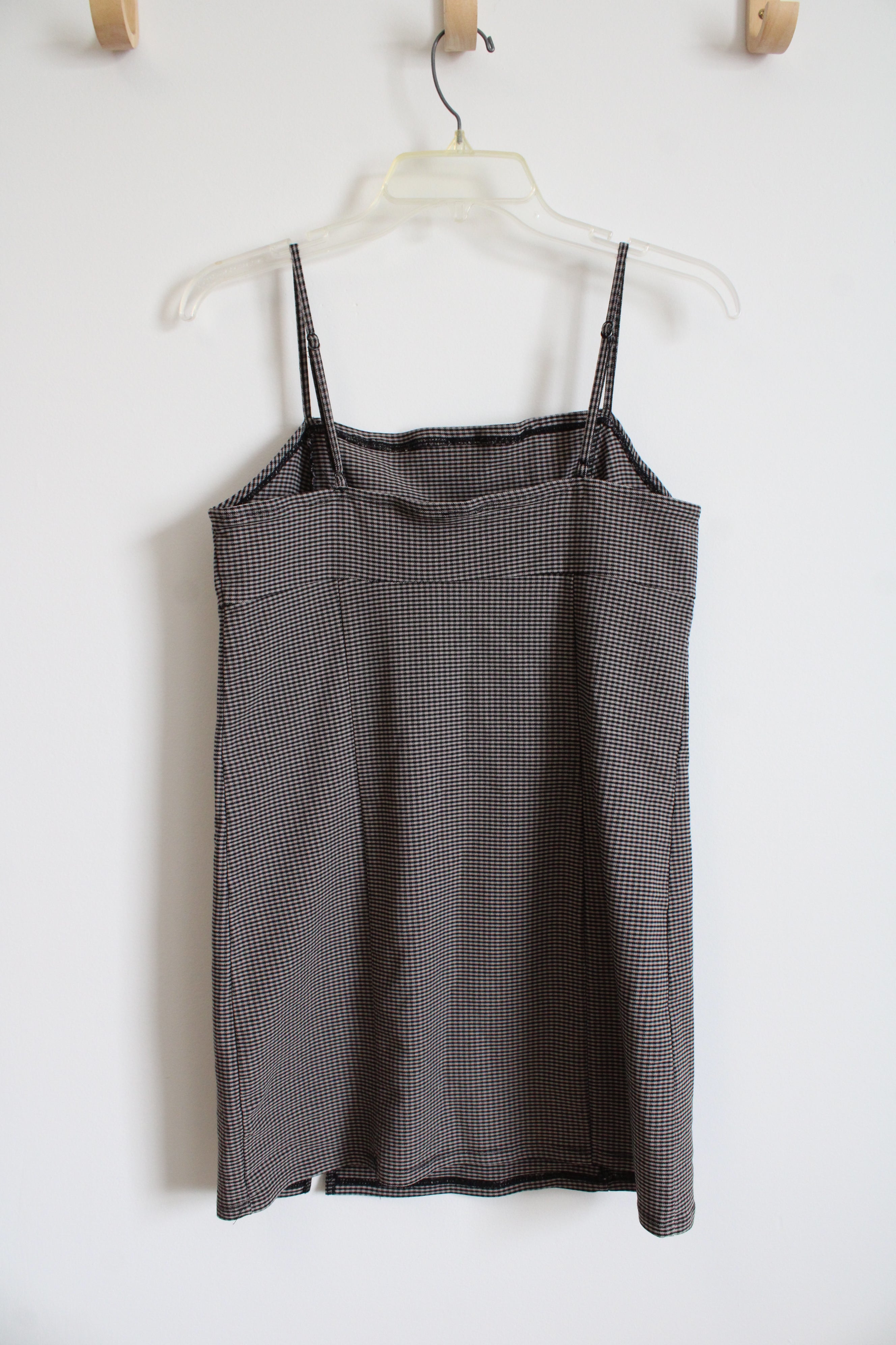 garage brown dress & Tan Plaid Mini Relaxed Length Devil in a Blue Size:DE 42 ESHOP