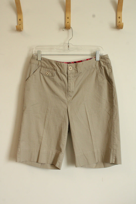 Christopher & Banks Tan Bermuda Shorts | 10