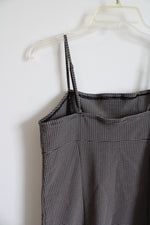 Garage Brown & Tan Plaid Mini Dress | L