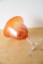 Fenton Marigold Peacock Carnival Glass Compote Dish