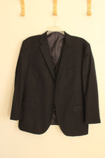 Mazari Navy Blue Suit Jacket and Vest Set | 44S