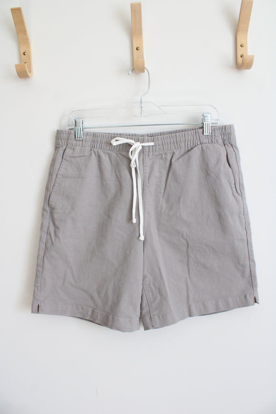 NEW Fashion Nova Twill Volley Gray Shorts | M