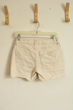 Route 66 Cream Floral Side Detailed Denim Shorts | 4