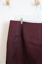 NEW A New Day Burgundy Satin Mini Skirt | 16