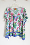 Ruby Rd. Parrot Tropical Top | 2X