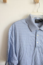 NEW Jos. A. Bank Blue Striped Polo Shirt | L