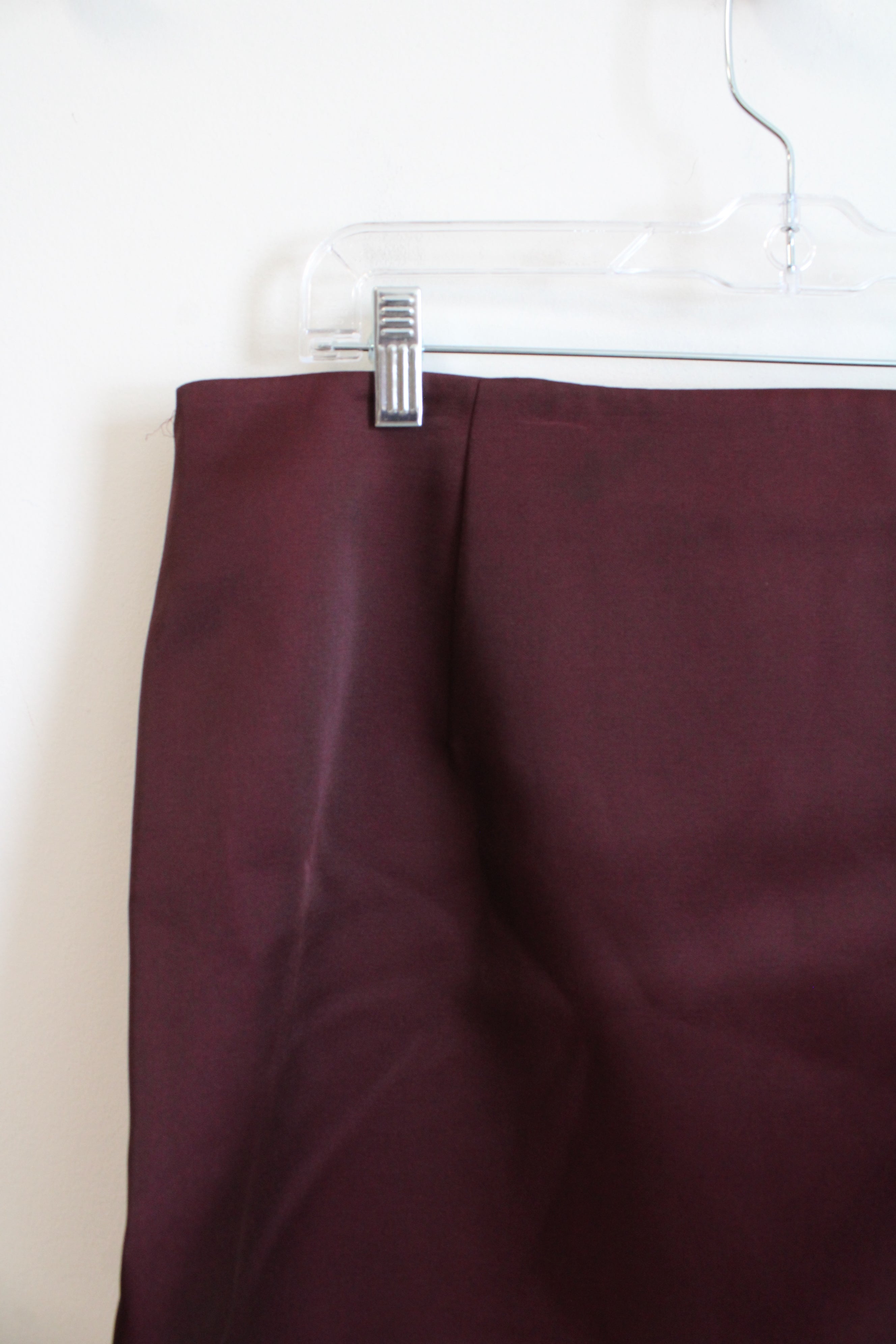 NEW A New Day Burgundy Satin Mini Skirt | 16