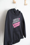 Under Armour Black & Pink Logo Hoodie | Youth S
