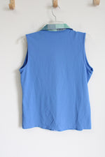 Izod Golf Blue Polo Tank | L