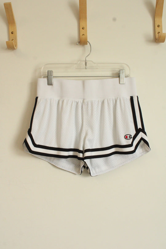 Champion Black and White Athletic Shorts | S
