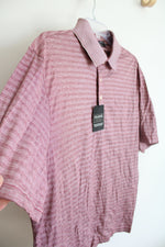 NEW Jos. A. Bank Red Striped Polo Shirt | L