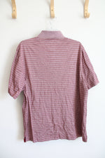 NEW Jos. A. Bank Red Striped Polo Shirt | L