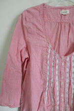 Aerie Pink Striped Top | M