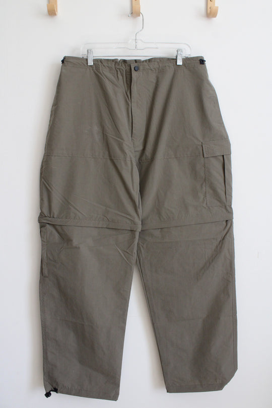 Green Zip Off Leg Hiking Pants | XL