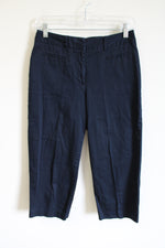 212 Collection Natural Fit Navy Blue Capri | 2