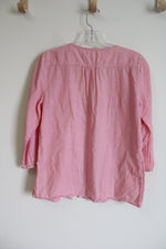 Aerie Pink Striped Top | M